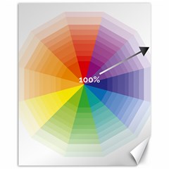 Colour Value Diagram Circle Round Canvas 11  X 14   by Mariart