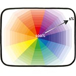 Colour Value Diagram Circle Round Fleece Blanket (Mini) 35 x27  Blanket