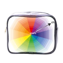 Colour Value Diagram Circle Round Mini Toiletries Bags