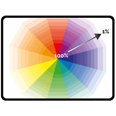 Colour Value Diagram Circle Round Fleece Blanket (large)  by Mariart