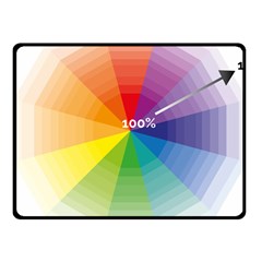 Colour Value Diagram Circle Round Fleece Blanket (small)