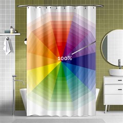 Colour Value Diagram Circle Round Shower Curtain 48  X 72  (small)  by Mariart