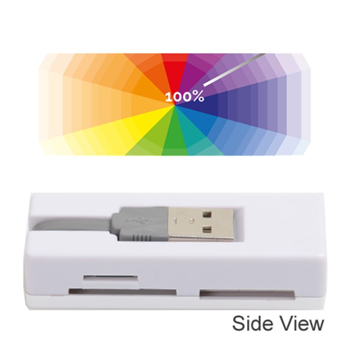 Colour Value Diagram Circle Round Memory Card Reader (Stick) 