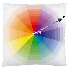 Colour Value Diagram Circle Round Large Cushion Case (two Sides) by Mariart