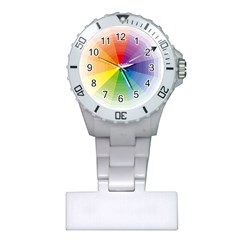 Colour Value Diagram Circle Round Plastic Nurses Watch by Mariart