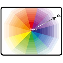 Colour Value Diagram Circle Round Double Sided Fleece Blanket (medium)  by Mariart