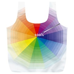 Colour Value Diagram Circle Round Full Print Recycle Bags (l)  by Mariart