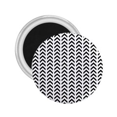 Chevron Triangle Black 2 25  Magnets