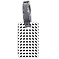 Chevron Triangle Black Luggage Tags (two Sides)