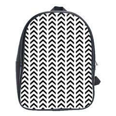 Chevron Triangle Black School Bags (xl) 