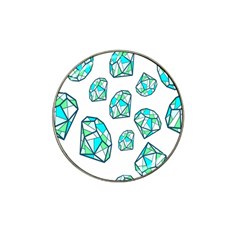 Brilliant Diamond Green Blue White Hat Clip Ball Marker by Mariart