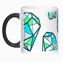 Brilliant Diamond Green Blue White Morph Mugs by Mariart