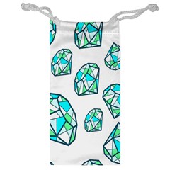 Brilliant Diamond Green Blue White Jewelry Bag by Mariart