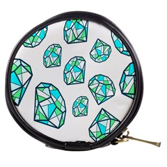 Brilliant Diamond Green Blue White Mini Makeup Bags by Mariart