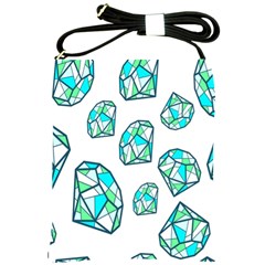 Brilliant Diamond Green Blue White Shoulder Sling Bags