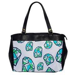 Brilliant Diamond Green Blue White Office Handbags by Mariart