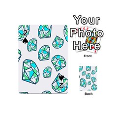 Brilliant Diamond Green Blue White Playing Cards 54 (mini) 