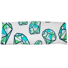 Brilliant Diamond Green Blue White Body Pillow Case (dakimakura) by Mariart