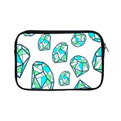 Brilliant Diamond Green Blue White Apple Ipad Mini Zipper Cases