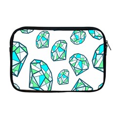 Brilliant Diamond Green Blue White Apple Macbook Pro 17  Zipper Case by Mariart