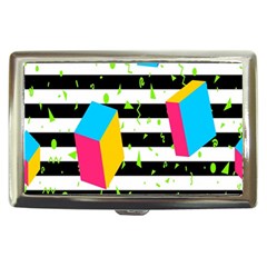 Cube Line Polka Dots Horizontal Triangle Pink Yellow Blue Green Black Flag Cigarette Money Cases by Mariart