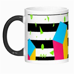 Cube Line Polka Dots Horizontal Triangle Pink Yellow Blue Green Black Flag Morph Mugs by Mariart