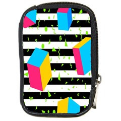 Cube Line Polka Dots Horizontal Triangle Pink Yellow Blue Green Black Flag Compact Camera Cases by Mariart