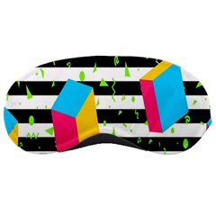 Cube Line Polka Dots Horizontal Triangle Pink Yellow Blue Green Black Flag Sleeping Masks