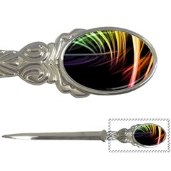 Colorful Abstract Fantasy Modern Green Gold Purple Light Black Line Letter Openers