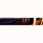 Colorful Abstract Fantasy Modern Green Gold Purple Light Black Line Small Bar Mats 24 x4  Bar Mat