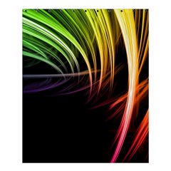 Colorful Abstract Fantasy Modern Green Gold Purple Light Black Line Shower Curtain 60  X 72  (medium)  by Mariart