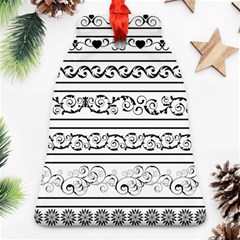 Black White Decorative Ornaments Ornament (bell)