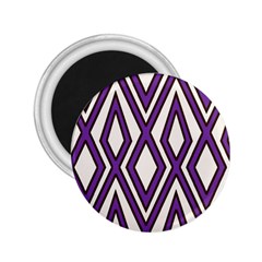 Diamond Key Stripe Purple Chevron 2 25  Magnets by Mariart