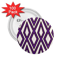 Diamond Key Stripe Purple Chevron 2 25  Buttons (100 Pack)  by Mariart