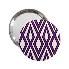 Diamond Key Stripe Purple Chevron 2 25  Handbag Mirrors by Mariart