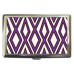 Diamond Key Stripe Purple Chevron Cigarette Money Cases by Mariart