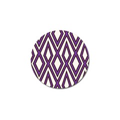 Diamond Key Stripe Purple Chevron Golf Ball Marker (4 Pack) by Mariart