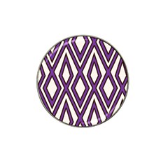 Diamond Key Stripe Purple Chevron Hat Clip Ball Marker