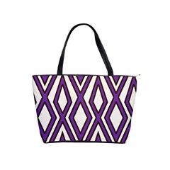 Diamond Key Stripe Purple Chevron Shoulder Handbags