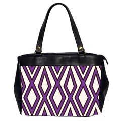 Diamond Key Stripe Purple Chevron Office Handbags (2 Sides)  by Mariart