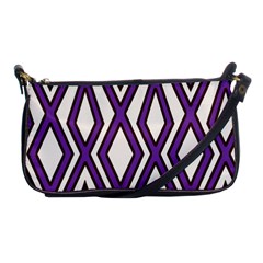 Diamond Key Stripe Purple Chevron Shoulder Clutch Bags by Mariart