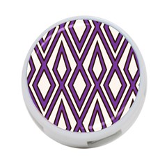 Diamond Key Stripe Purple Chevron 4-port Usb Hub (two Sides)  by Mariart