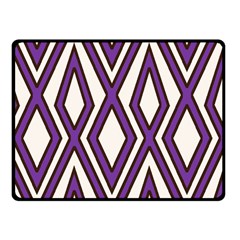 Diamond Key Stripe Purple Chevron Fleece Blanket (small) by Mariart