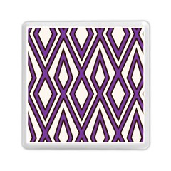 Diamond Key Stripe Purple Chevron Memory Card Reader (square)  by Mariart