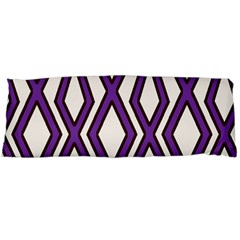 Diamond Key Stripe Purple Chevron Body Pillow Case (dakimakura) by Mariart