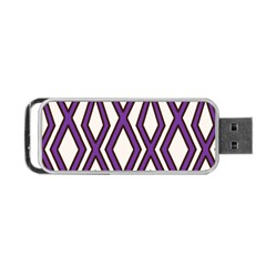 Diamond Key Stripe Purple Chevron Portable Usb Flash (two Sides) by Mariart