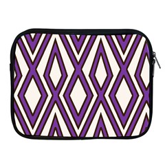 Diamond Key Stripe Purple Chevron Apple Ipad 2/3/4 Zipper Cases by Mariart