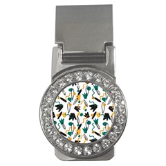 Flowers Duck Legs Line Money Clips (cz)  by Mariart