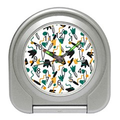 Flowers Duck Legs Line Travel Alarm Clocks by Mariart