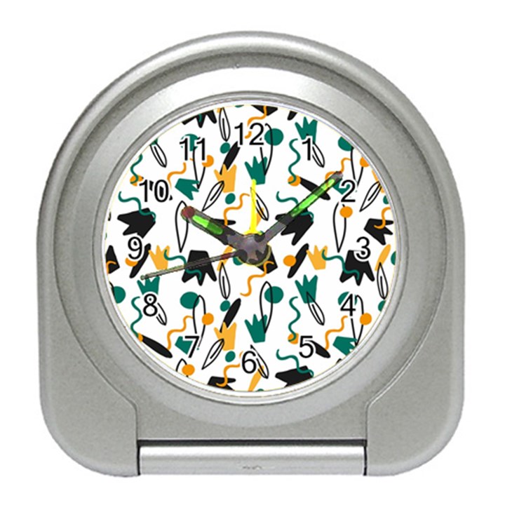 Flowers Duck Legs Line Travel Alarm Clocks